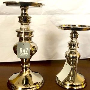 Pillar Candle Holder Pair